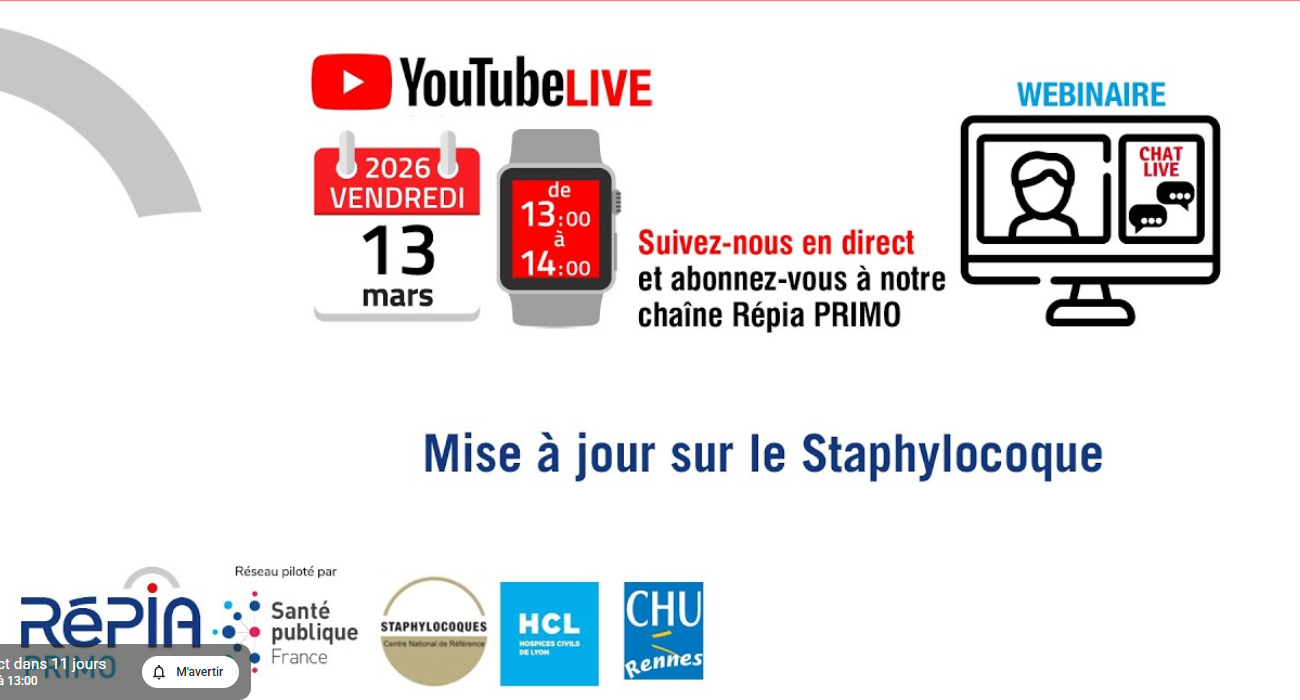 Webinaire PRIMO : Mise à jour sur le Staphylocoque